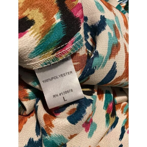 Marissa Blouse Ruffle Top Large Balloon Sleeve Colorful Flutter Y2K Boutique - Picture 8 of 9